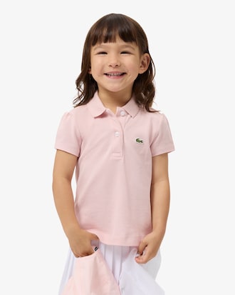 Scalloped Collar Piqu&eacute; Polo Shirt