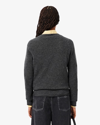 3D Knit Carded Wool Sweater