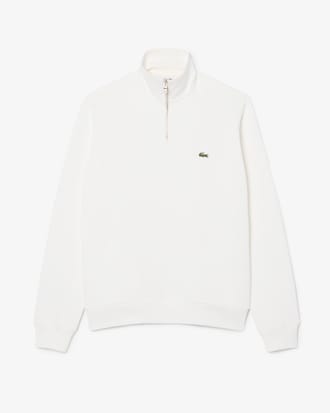 Zip-Up High Neck Interlock Sweatshirt