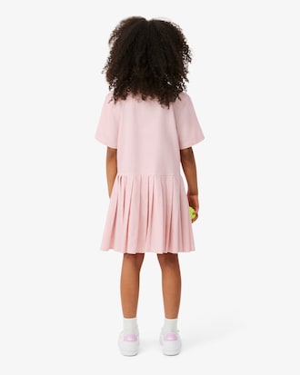 Poplin Pleat Skirt Shirt Dress