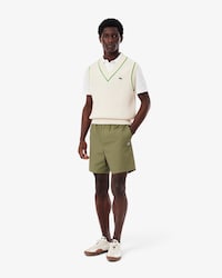Relaxed Fit Poplin Shorts