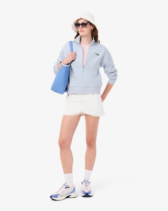 Relaxed Fit Zipped Badge Sweatshirt