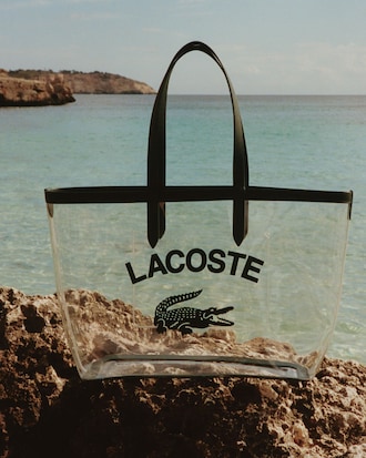 Large Anna Transparent Grained Tote
