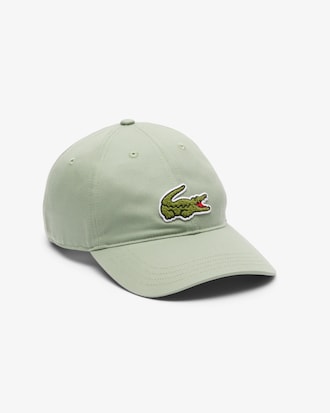 Crocodile Badge Cotton Twill Cap