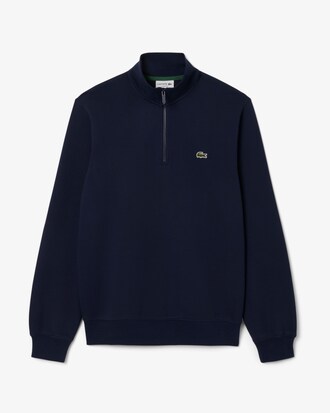 High Neck Zipped Fleece Sweatshirt