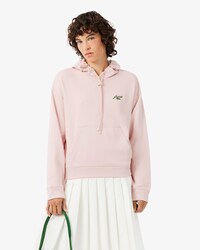 Badge Accent Fleece Hoodie