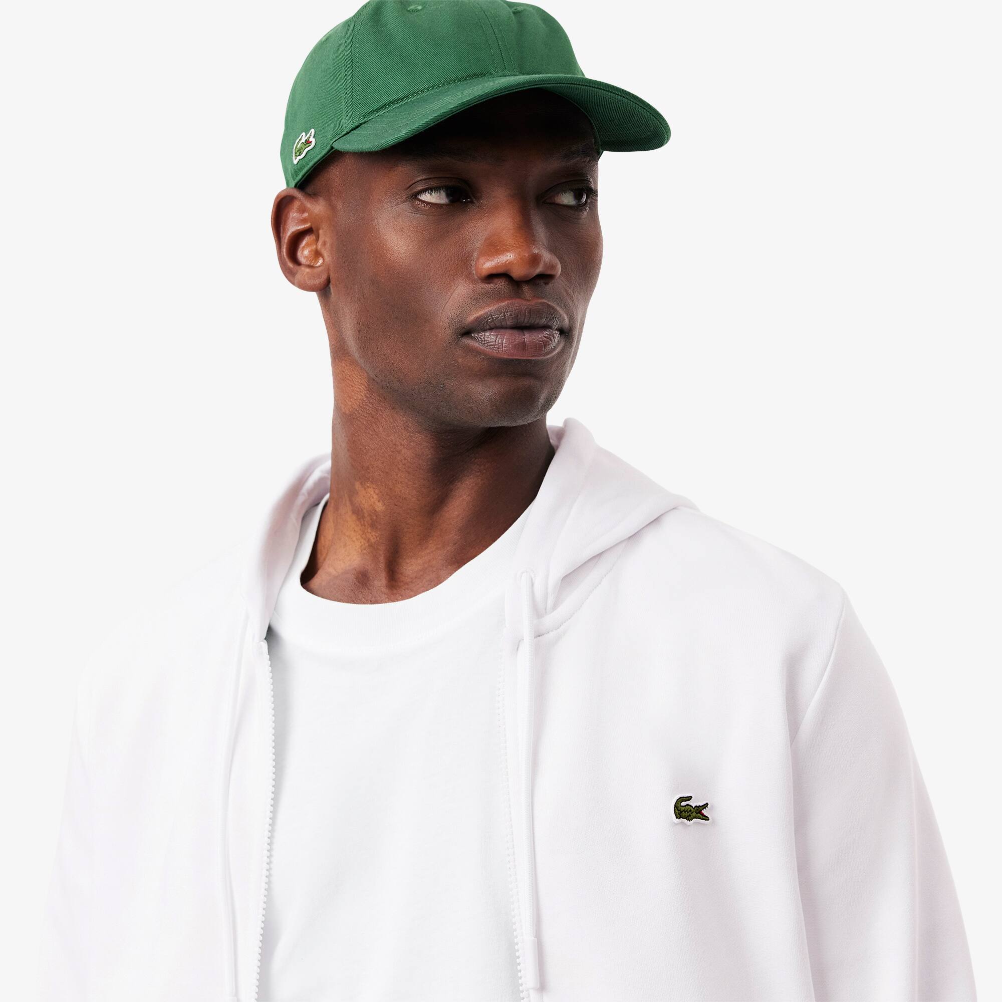 Mens white 2025 lacoste hoodie
