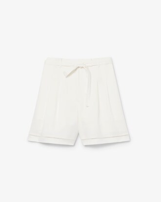 Oversized Fluid Linen Blend Bermuda Shorts