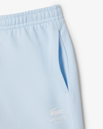 Printed cotton fleece shorts