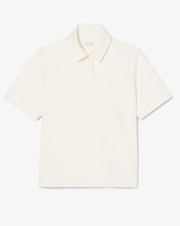 Oversized Lightweight Denim Polo Shirt