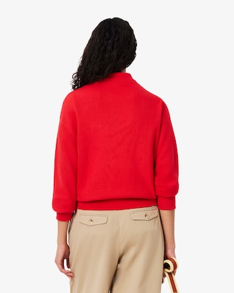 Moss Stitch Cotton Sweater