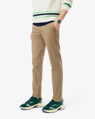 Slim Fit Stretch Cotton Chino Pants