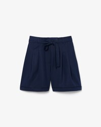 Oversized Fluid Linen Blend Bermuda Shorts