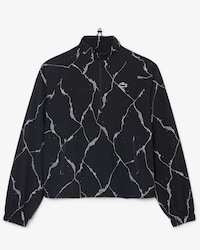 Reflective Crocodile Print Tennis Jacket