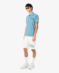 Graphic Cotton Fleece Shorts