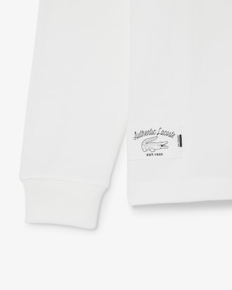 Long Sleeved Waffle Knit T-shirt