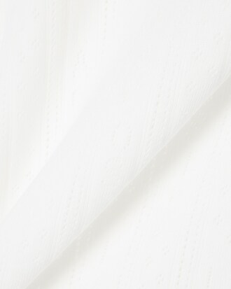 Slim Fit Pointelle Knit Cotton Tank Top