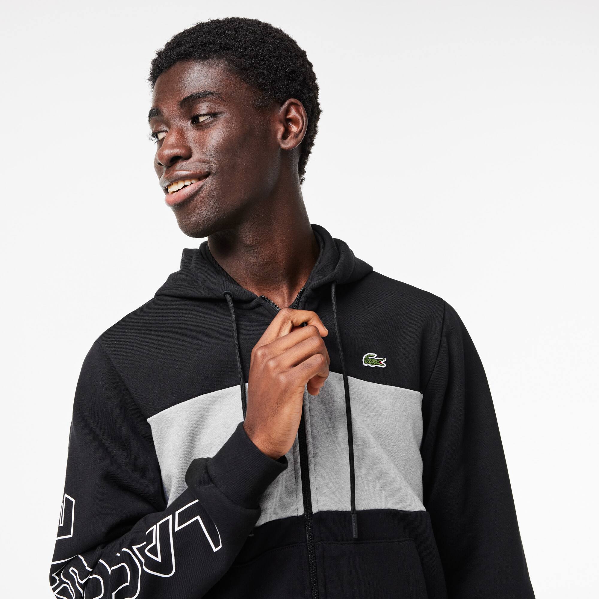 Lacoste block hoodie hot sale