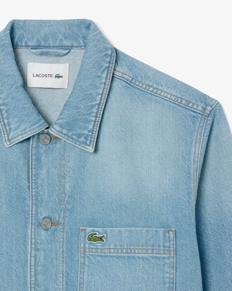 Heavy Cotton Denim Overshirt Jacket