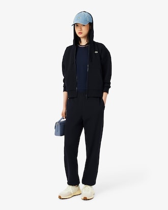 Zipped Piqué Hoodie