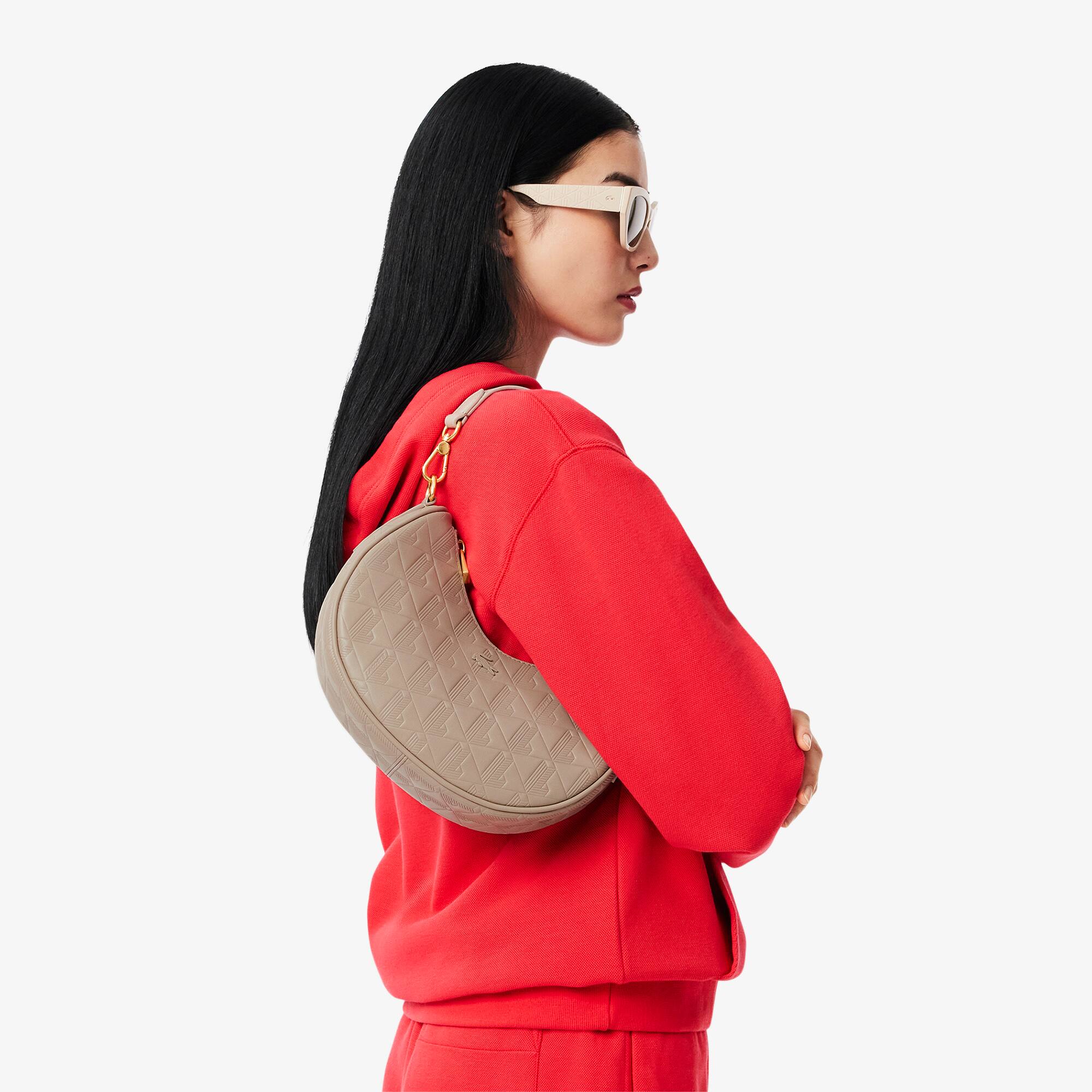 Maheki Embossed Leather Half Moon Purse - Women's Cross Body Maheki Embossed Leather Half Moon Purse - Women's Cross Body