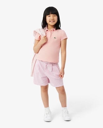 Scalloped Collar Piqu&eacute; Polo Shirt