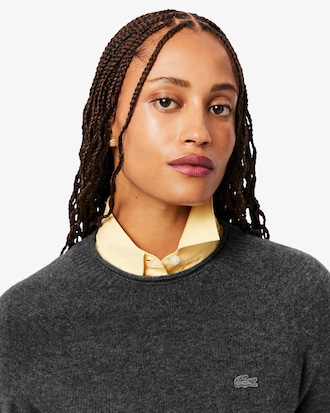 3D Knit Carded Wool Sweater