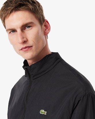 Water-Repellent Hooded Track Jacket
