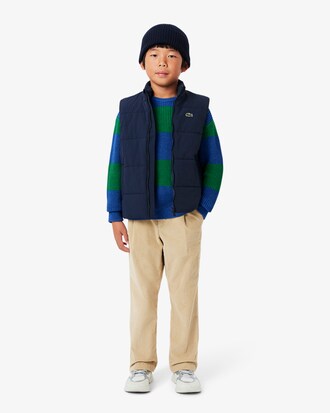 Two Tone Striped Cotton Sweater