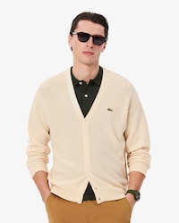 Relaxed Fit Carded Wool Cardigan
