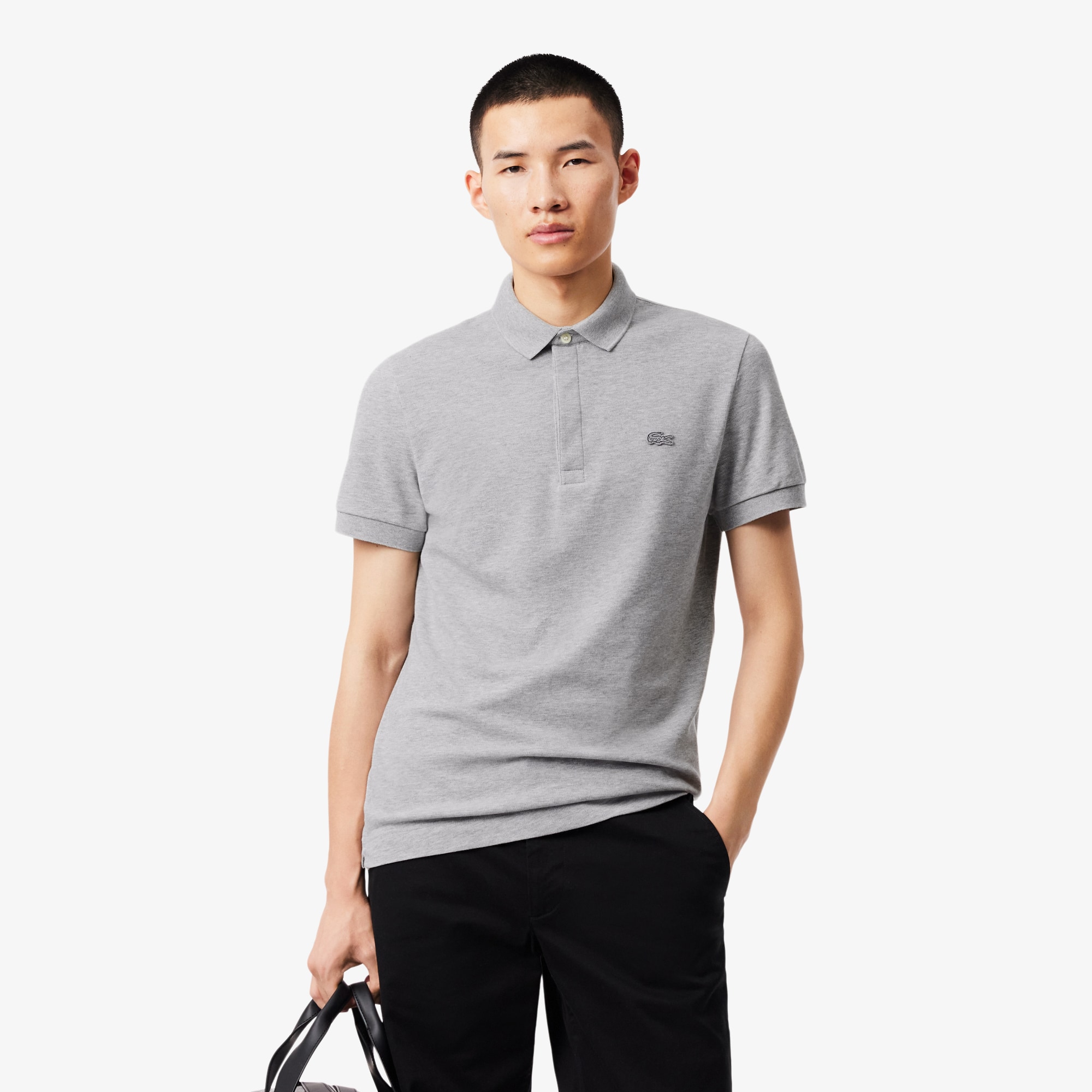 Lacoste Smart Paris Polo Shirt with stretch cotton piqué. 1