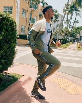 Tennis Logo Stripe Tracksuit Pants