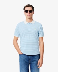 Classic Fit L.12.12 Striped Petit Piqu&eacute; Polo Shirt