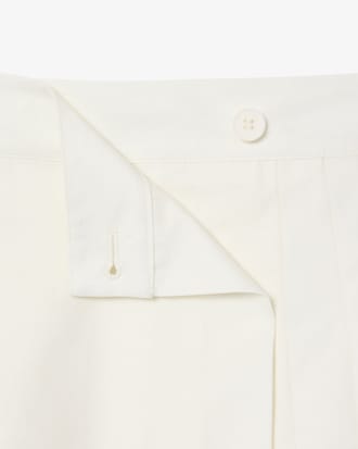 Short Pleated Wrap Skirt