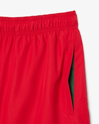 Mid Length Monochrome Swim Trunks