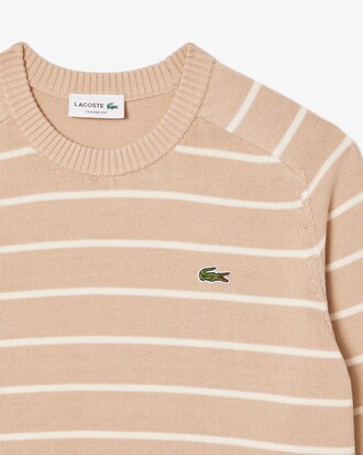 Striped Cotton Crew Neck Sweater