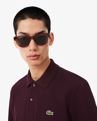 Classic Fit Long Sleeved L.12.12 Polo Shirt
