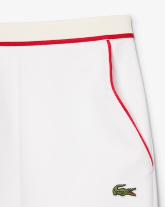 Regular Fit Contrast Trim Double Face Shorts