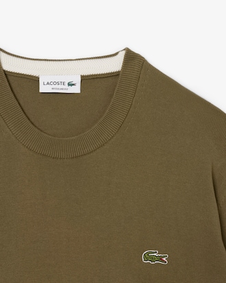 Monochrome Crew Neck Cotton Sweater