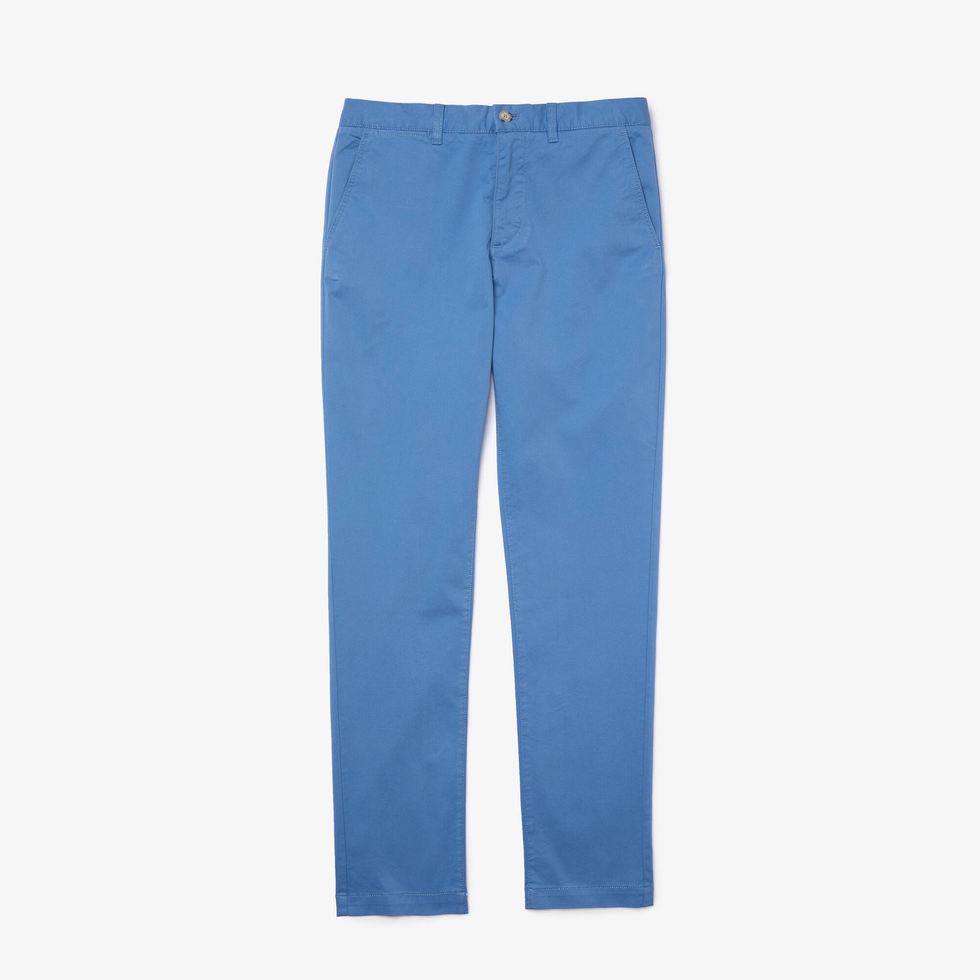 Men's Slim Fit Stretch Gabardine Chino Pants | LACOSTE