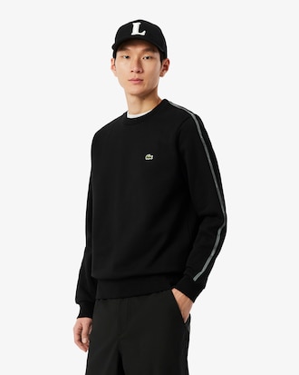 Stripe Band Fleece Sweatshirt