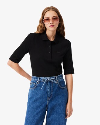 Slim Fit L.12.D Three Quarter Sleeve Polo Shirt