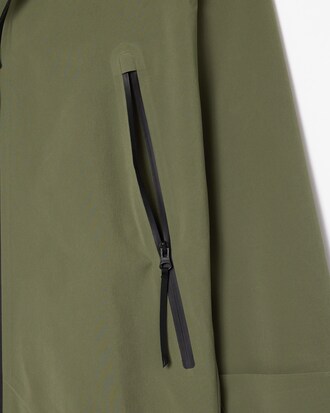 Long Oversized Water-Repellent Parka