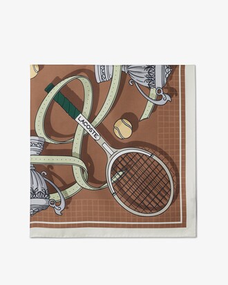 Runway Print Silk Square