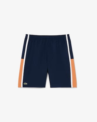 Lightweight Colour-Block Stripe Tennis Shorts