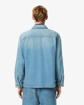 Heavy Cotton Denim Overshirt Jacket