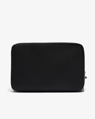 Chantaco Piqu&eacute; Leather Zipped Pouch