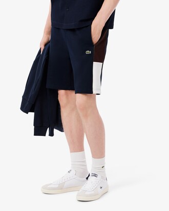 Colour-Block Fleece Shorts