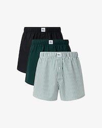 3-Pack Striped Cotton Poplin Boxers