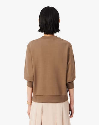 Relaxed Fit Fleece Crew Neck Sweatshirt